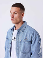 PXP SOBRECAMISA DE DENIM CON PANELES POLARIS