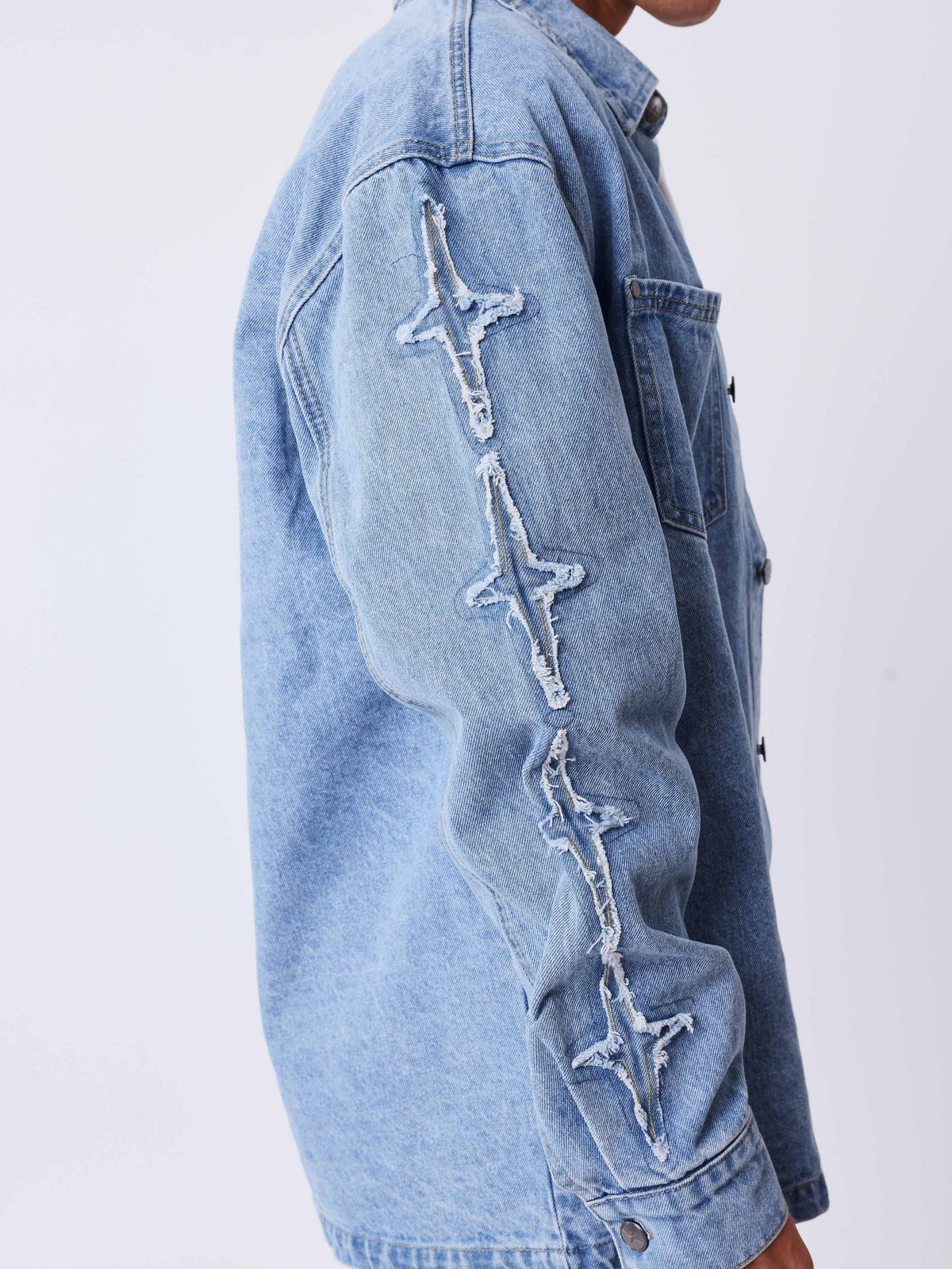 PXP SOBRECAMISA DE DENIM CON PANELES POLARIS