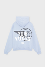 Yuxus GRIME HOODIE LIGHT BLUE