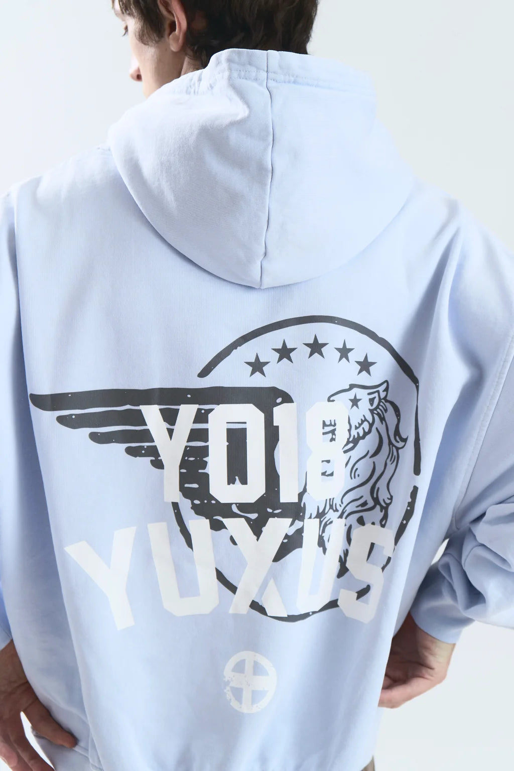 Yuxus GRIME HOODIE LIGHT BLUE
