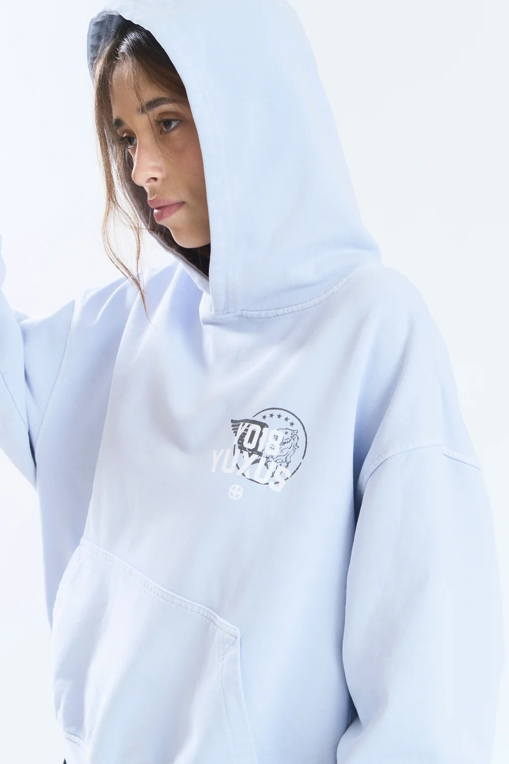 Yuxus GRIME HOODIE LIGHT BLUE