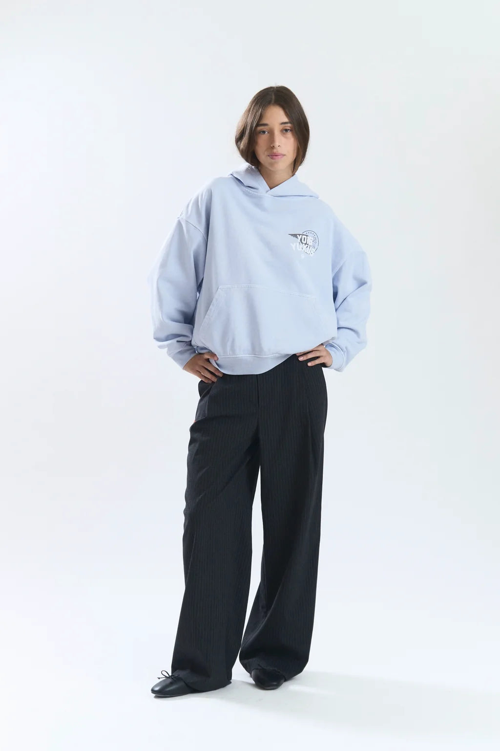 Yuxus GRIME HOODIE LIGHT BLUE