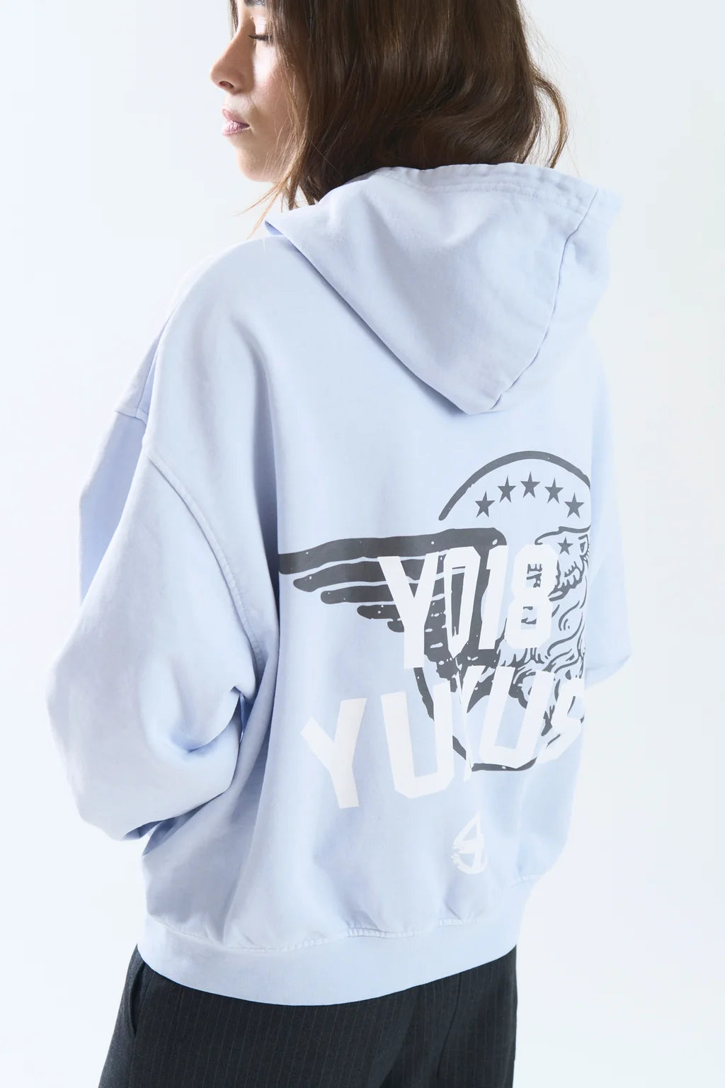 Yuxus GRIME HOODIE LIGHT BLUE