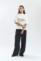 Yuxus BASIC TEE OFF WHITE