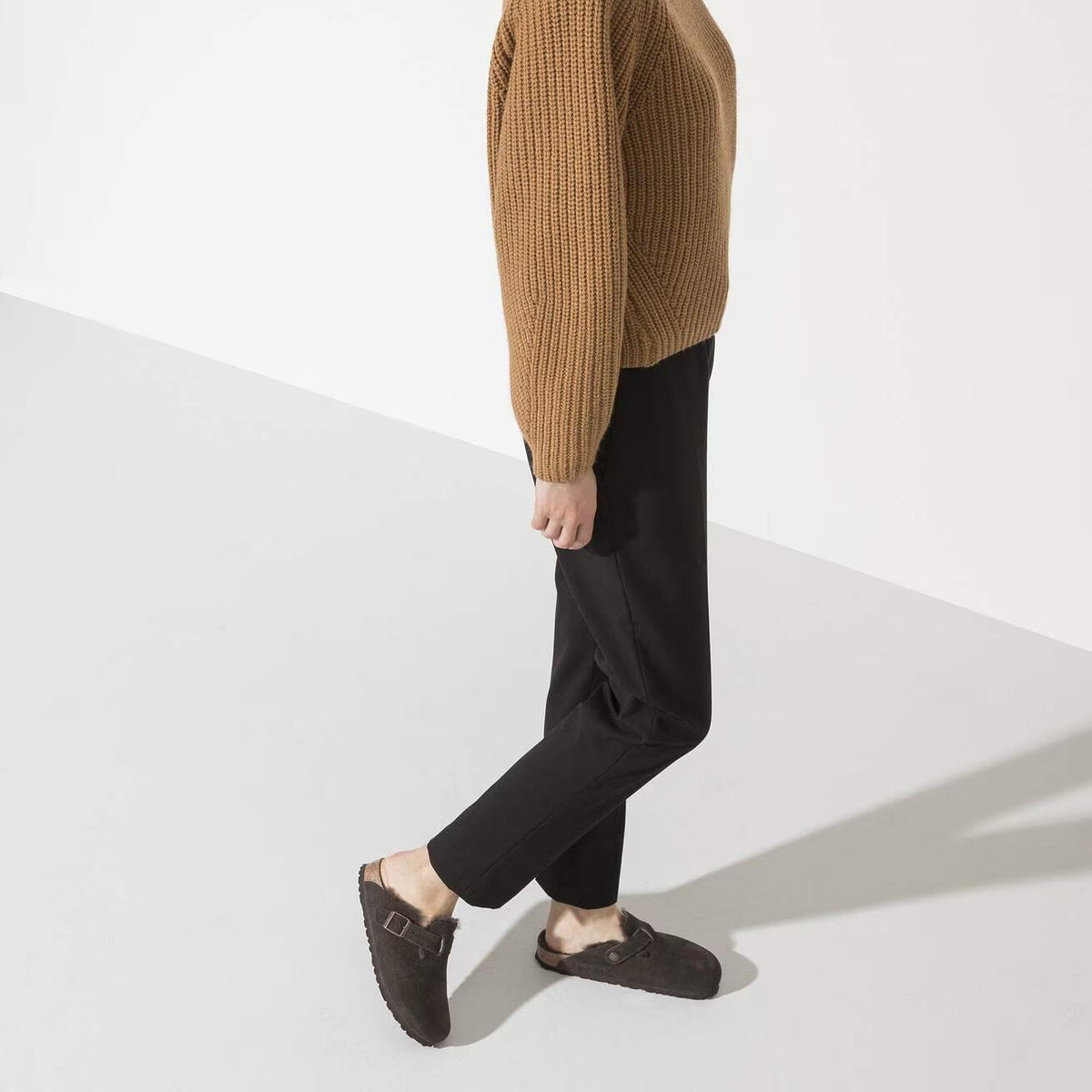 BIRKENSTOCK Boston Lana de borrego mocca