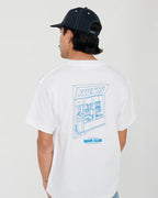 Wanf camiseta blanca y azul