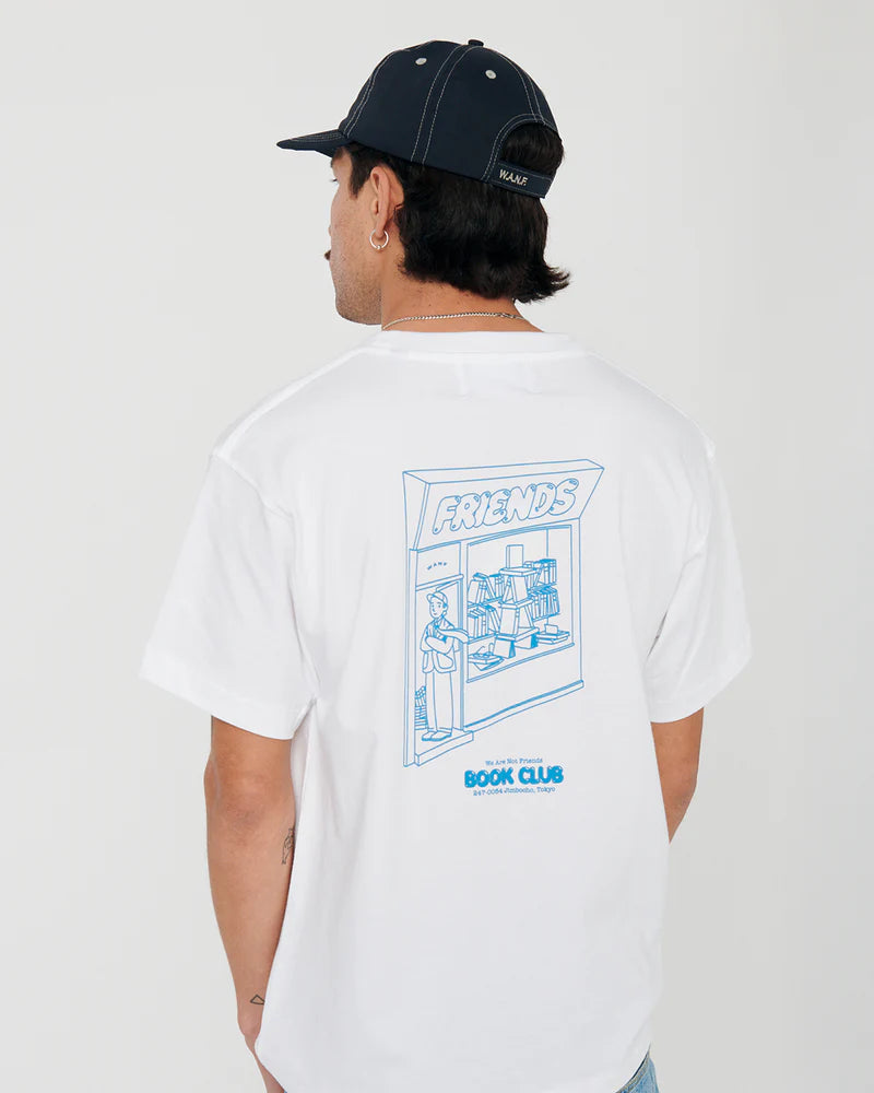 Wanf camiseta blanca y azul