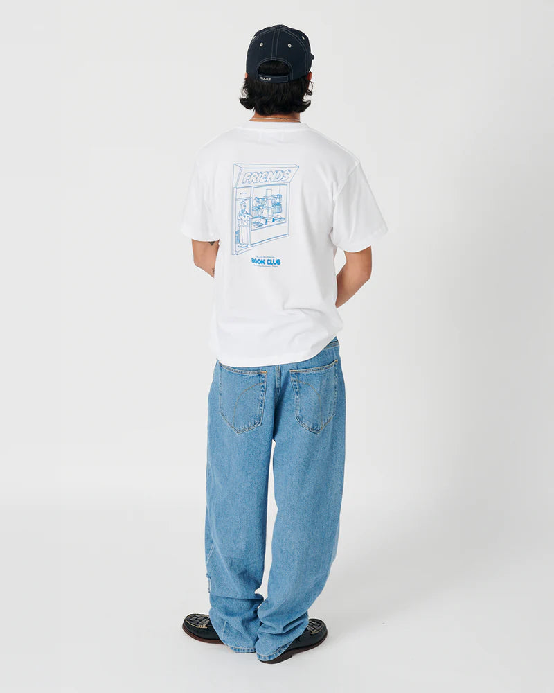 Wanf camiseta blanca y azul
