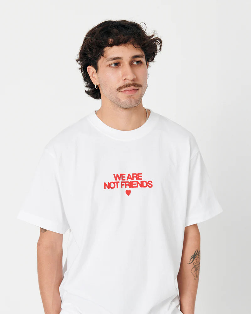 Wanf camiseta básica blanca