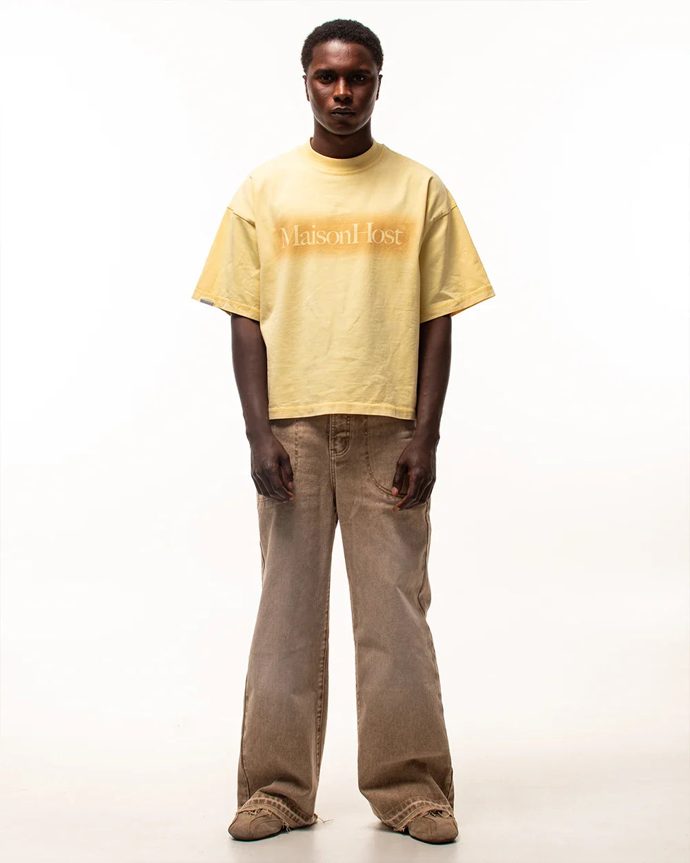 SPRAY LOGO YELLOW TEE