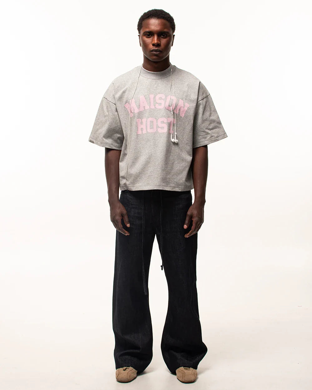 SPRAY VARSITY GREY TEE