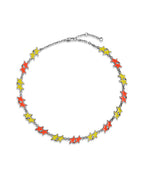 Yellow / Orange Melted Stars Necklace