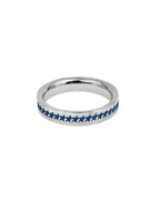 Two Jeys Blue Enameled Starline Ring