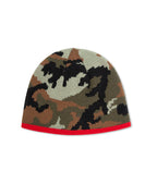 Two Jeys Reversible Icon Camo/red Beanie