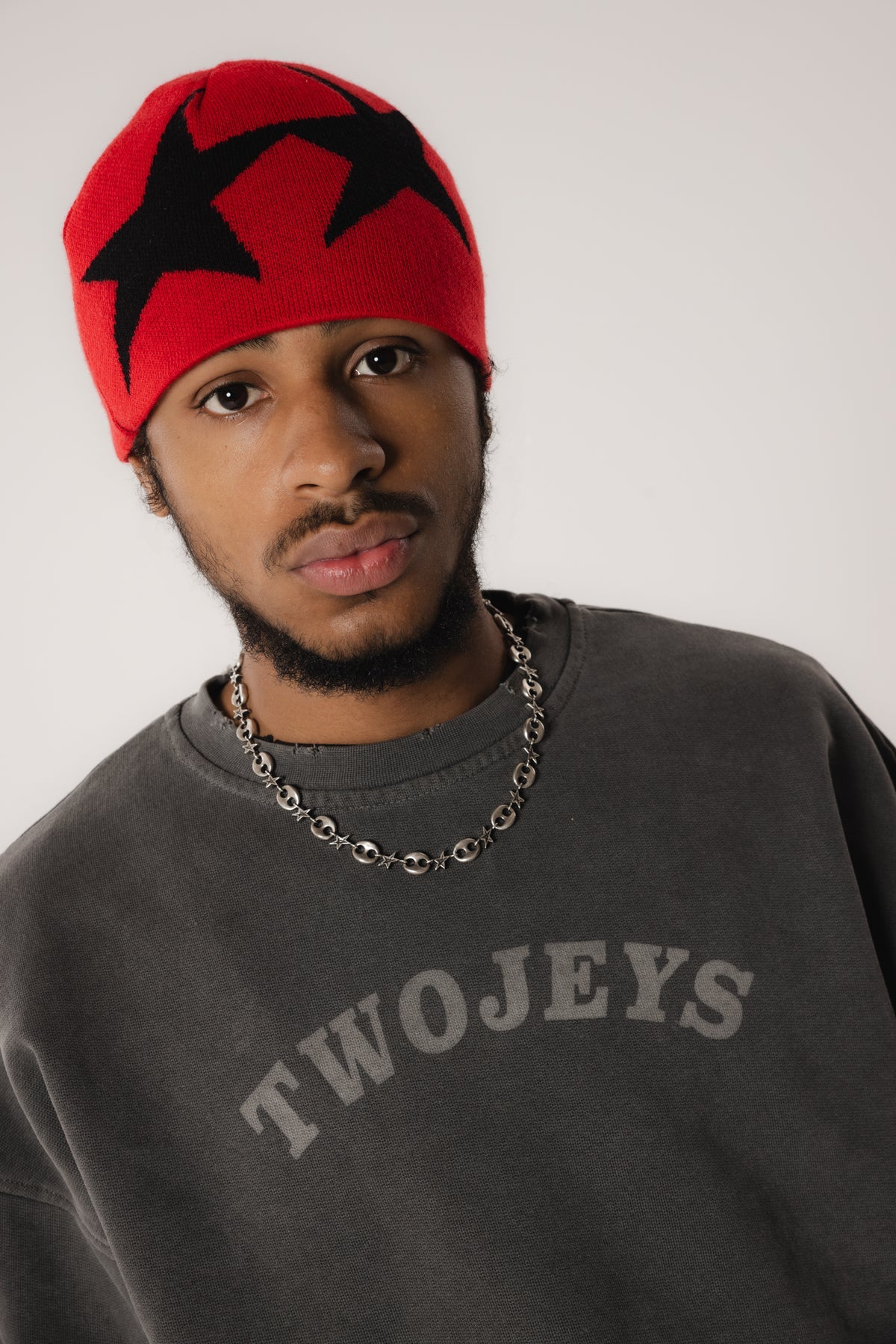 Two Jeys Reversible Icon Camo/red Beanie