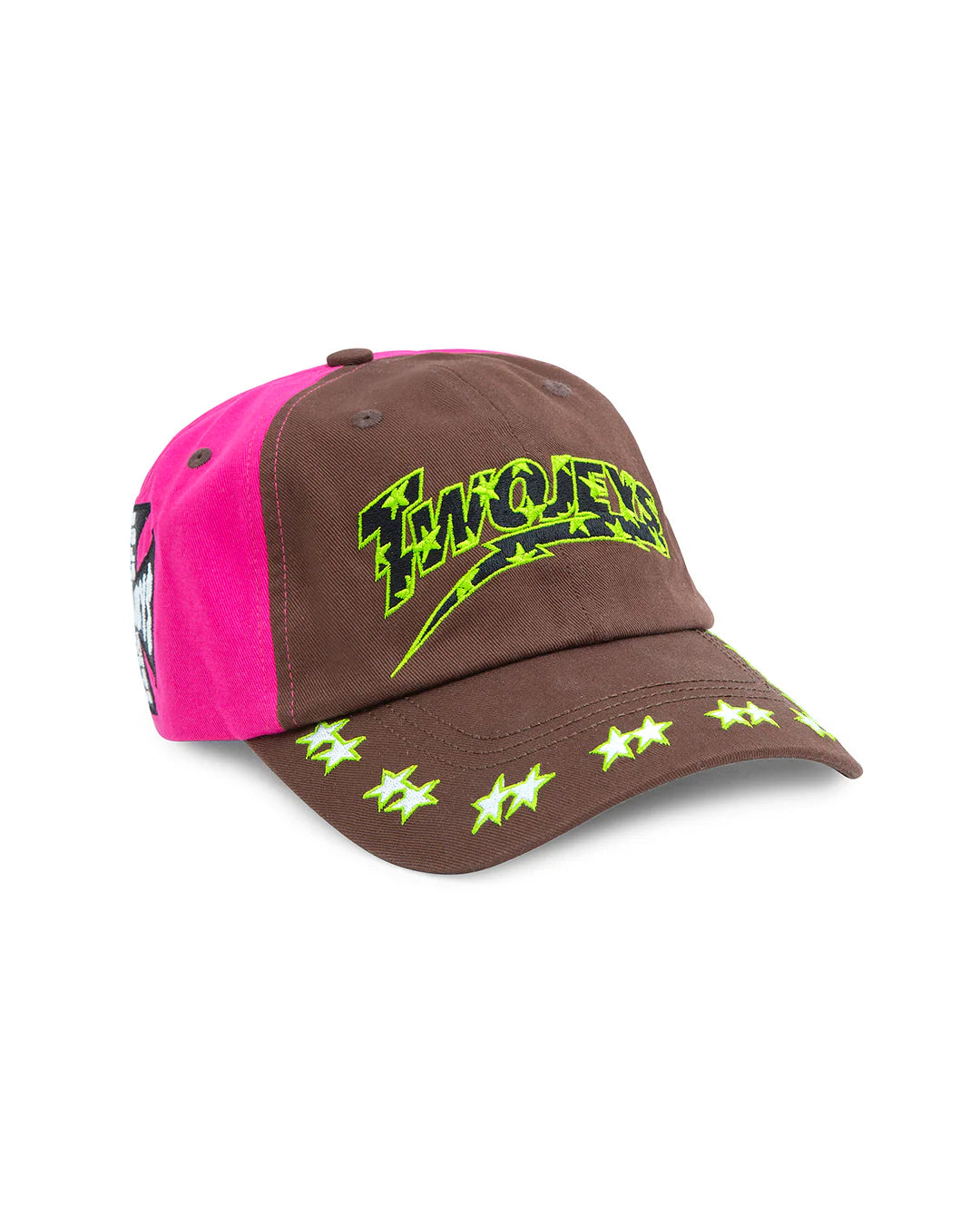 Two Jeys Embroidered Pink Dad Cap