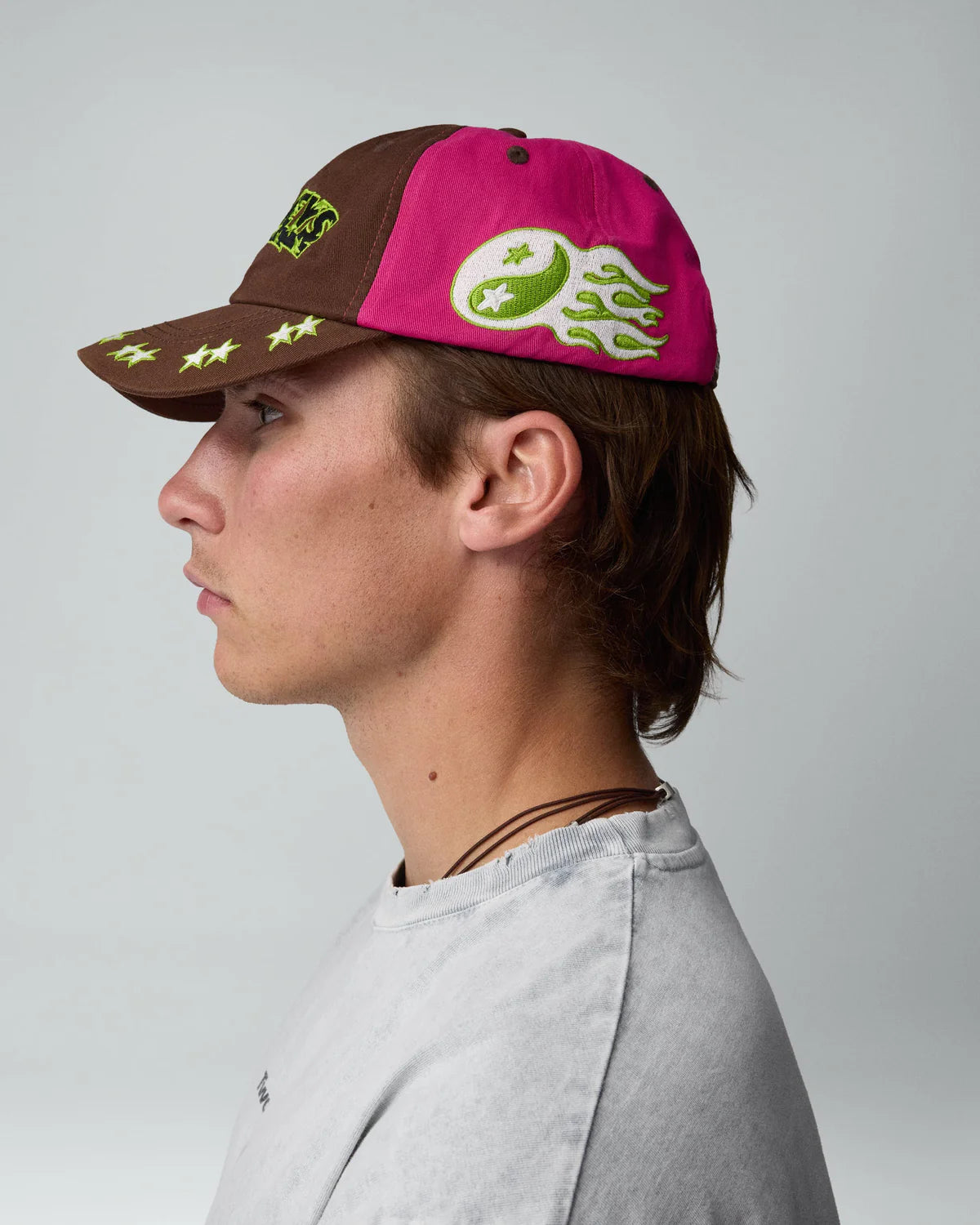 Two Jeys Embroidered Pink Dad Cap