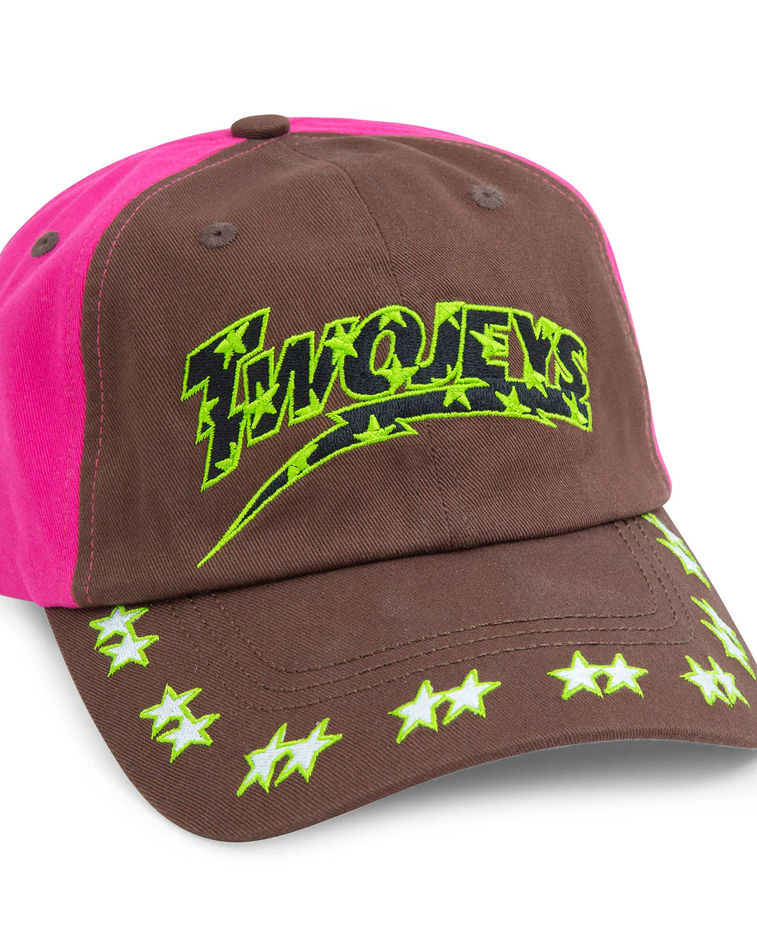 Two Jeys Embroidered Pink Dad Cap