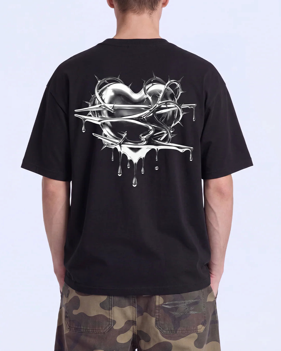 Noemotions Broken Heart Tee Black