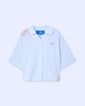 Noemotions FLOWER SHIRT LIGHT BLUE