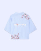 Noemotions FLOWER SHIRT LIGHT BLUE