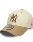 New era Gorra MLB Colour Block New York Yankees 9FORTY Beige