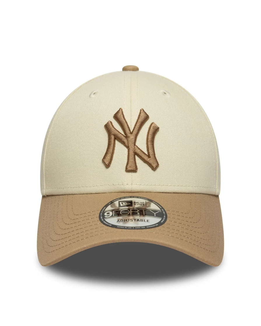 New era Gorra MLB Colour Block New York Yankees 9FORTY Beige