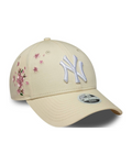 New era beige flores rosas