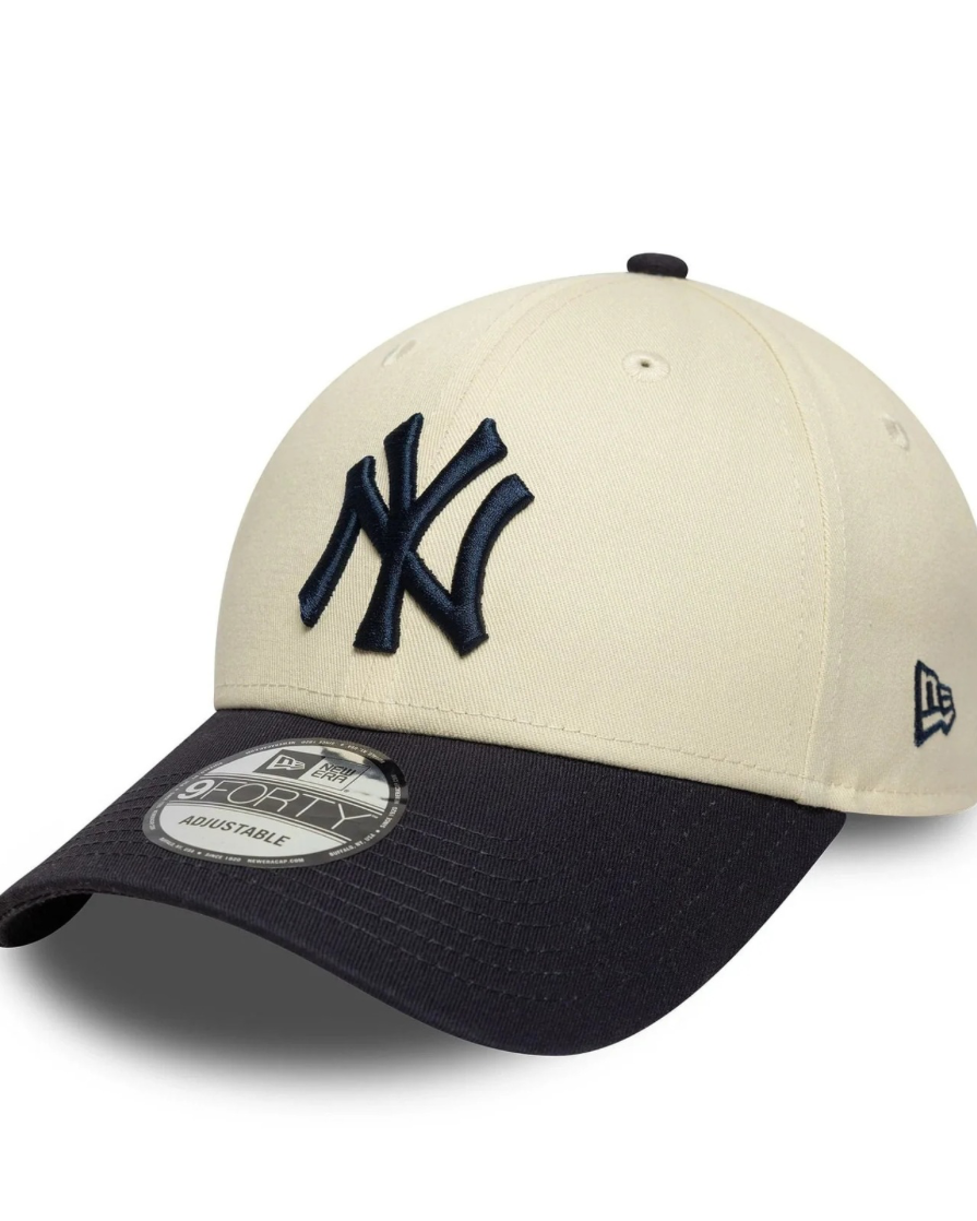 New Era Gorra New York Yankees Colour Block 9FORTY Crema