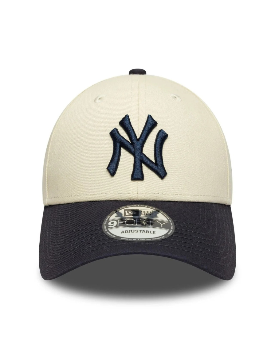 New Era Gorra New York Yankees Colour Block 9FORTY Crema