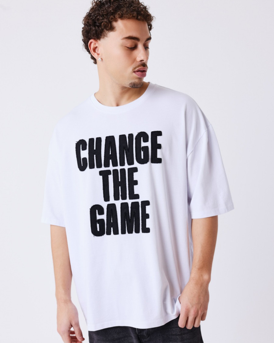 Pxp camiseta blanca bordada