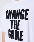 Pxp camiseta blanca bordada