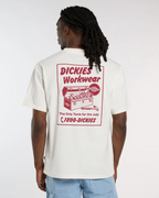 Dickies camiseta blanca y granate