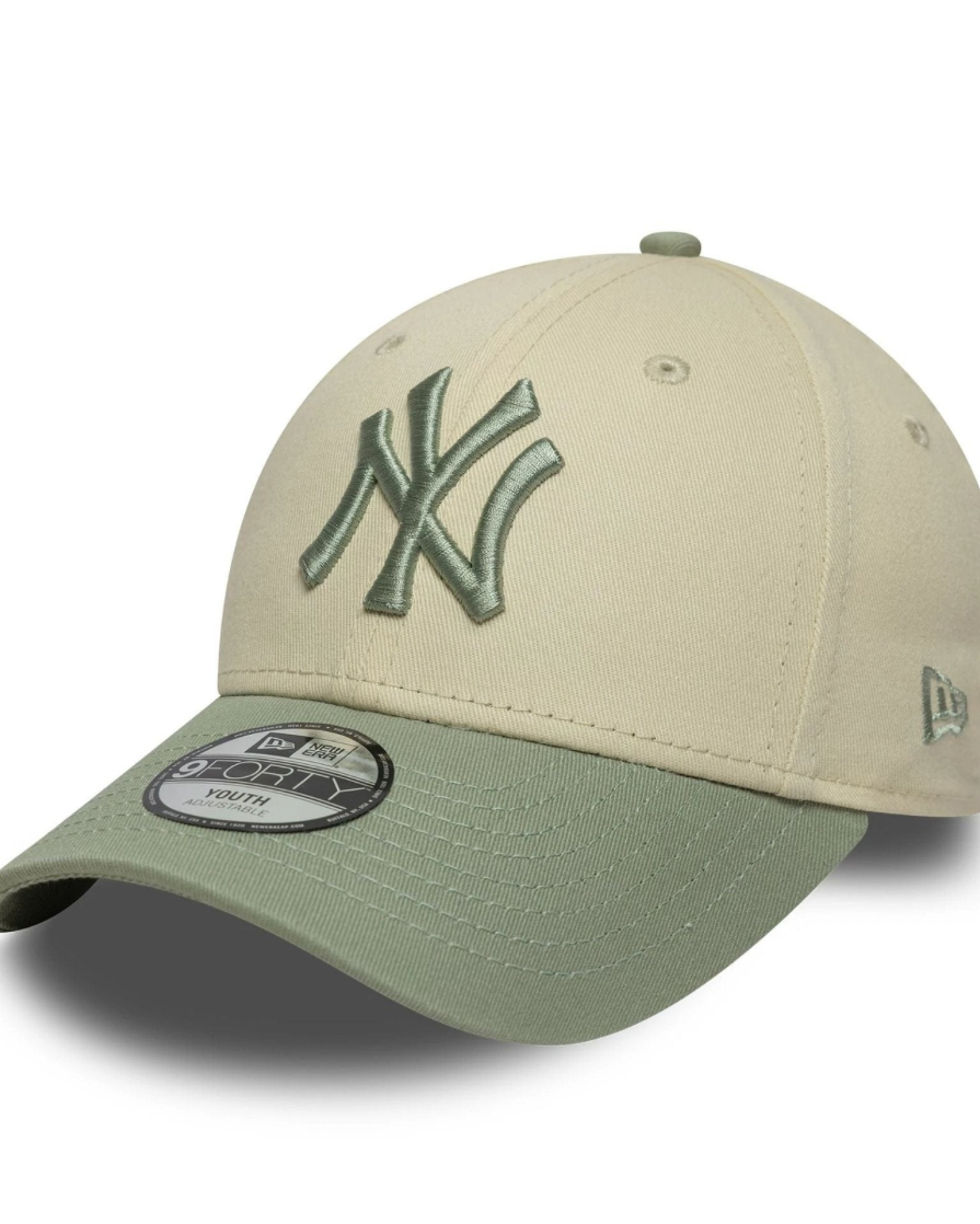 New era Gorra MLB League Essential New York Yankees 9FORTY Youth Beige