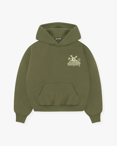 SKULL TAG - GREEN HOODIE
