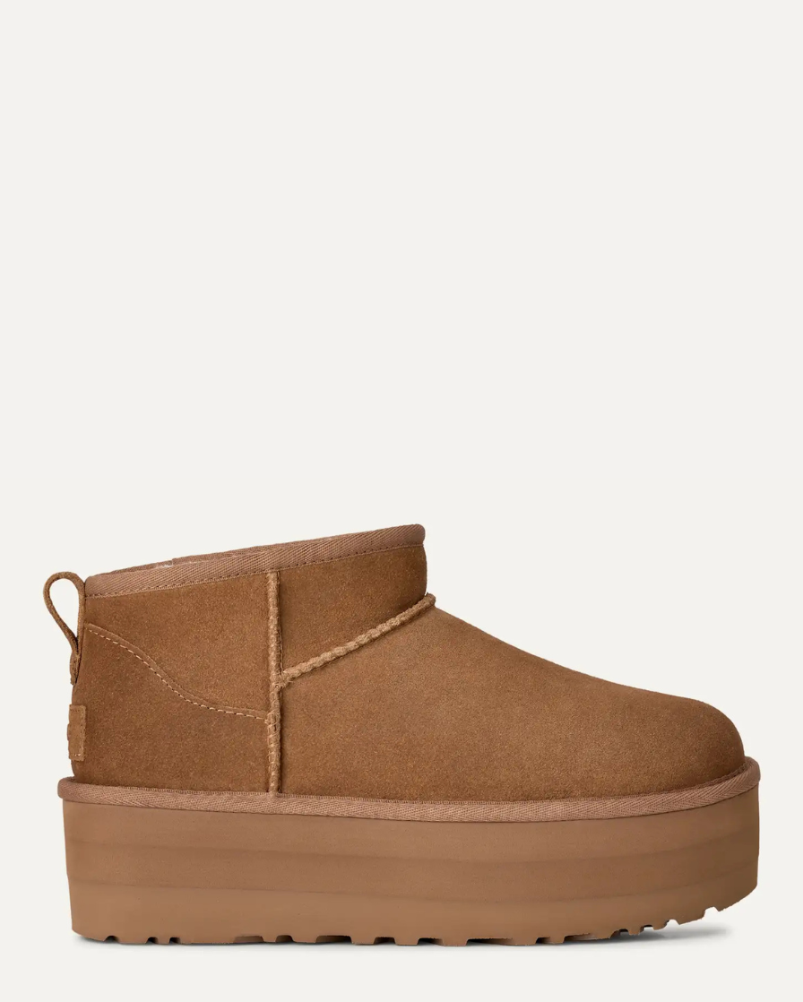 Ugg Classic Ultra Mini Plat Marrón