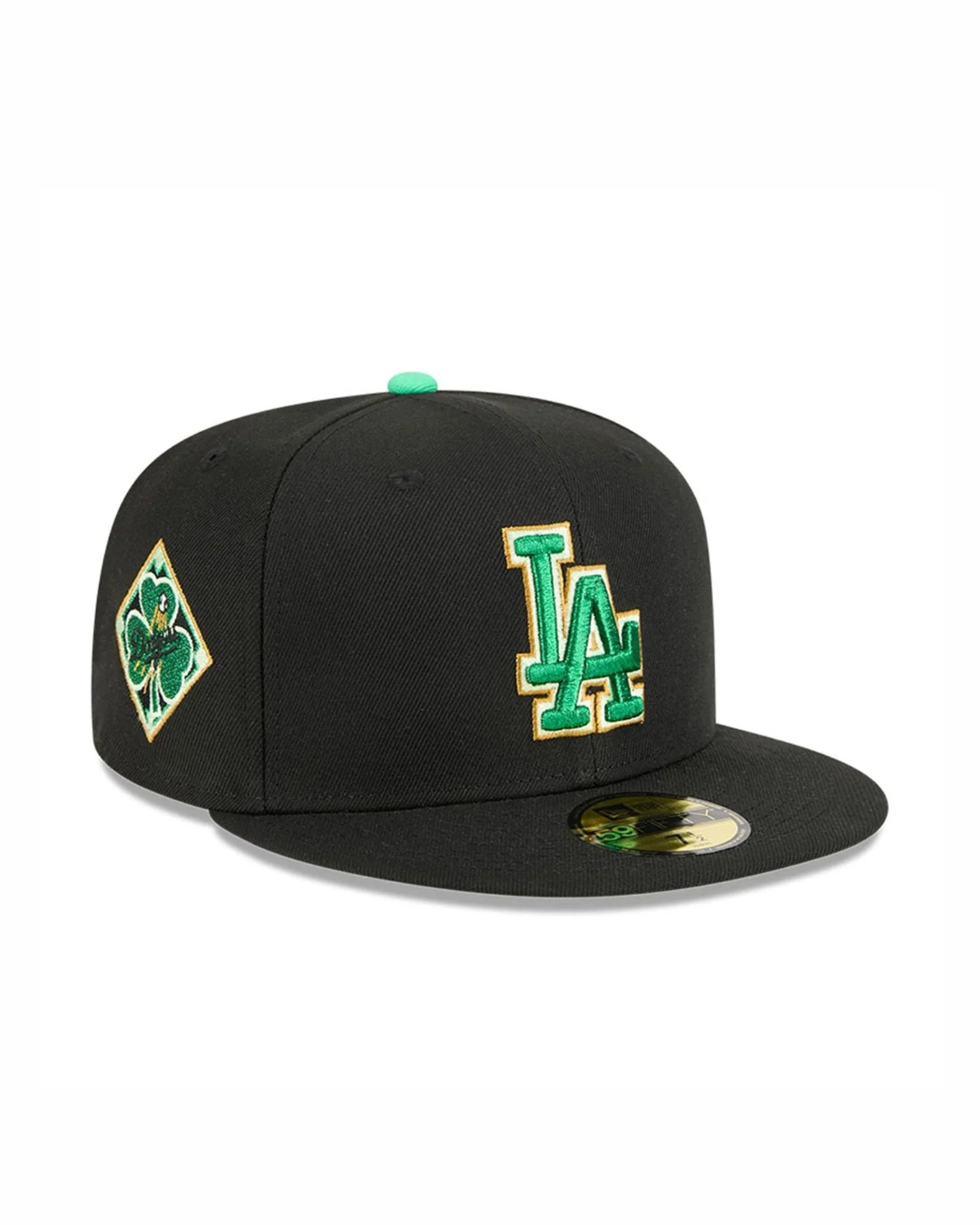 New Era LA Dodgers MLB Saint Patrick's Day Black 59FIFTY Fitted Cap