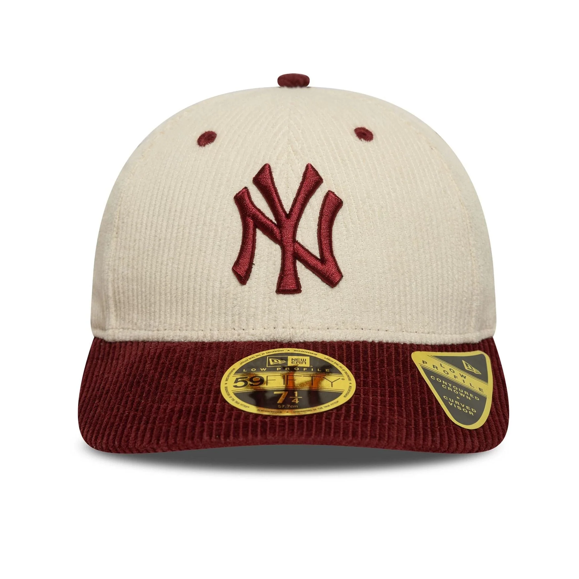 Gorra New York Yankees MLB Cord Low Profile 59FIFTY Fitted Crema