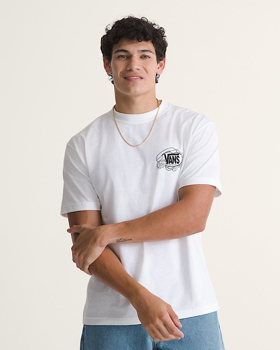 VANS HOT LINES SS TEE WHITE