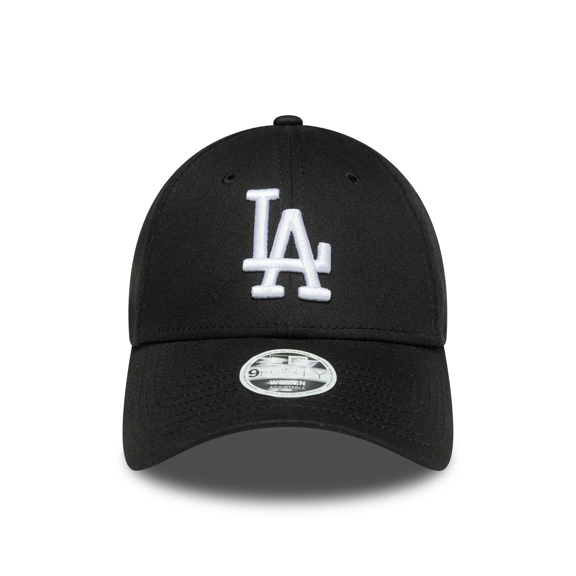 New era LA Dodgers Womens MLB League Essential Black 9FORTY Adjustable Cap