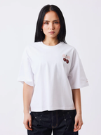 Pxp Camiseta Blanca Mujer Cerezas