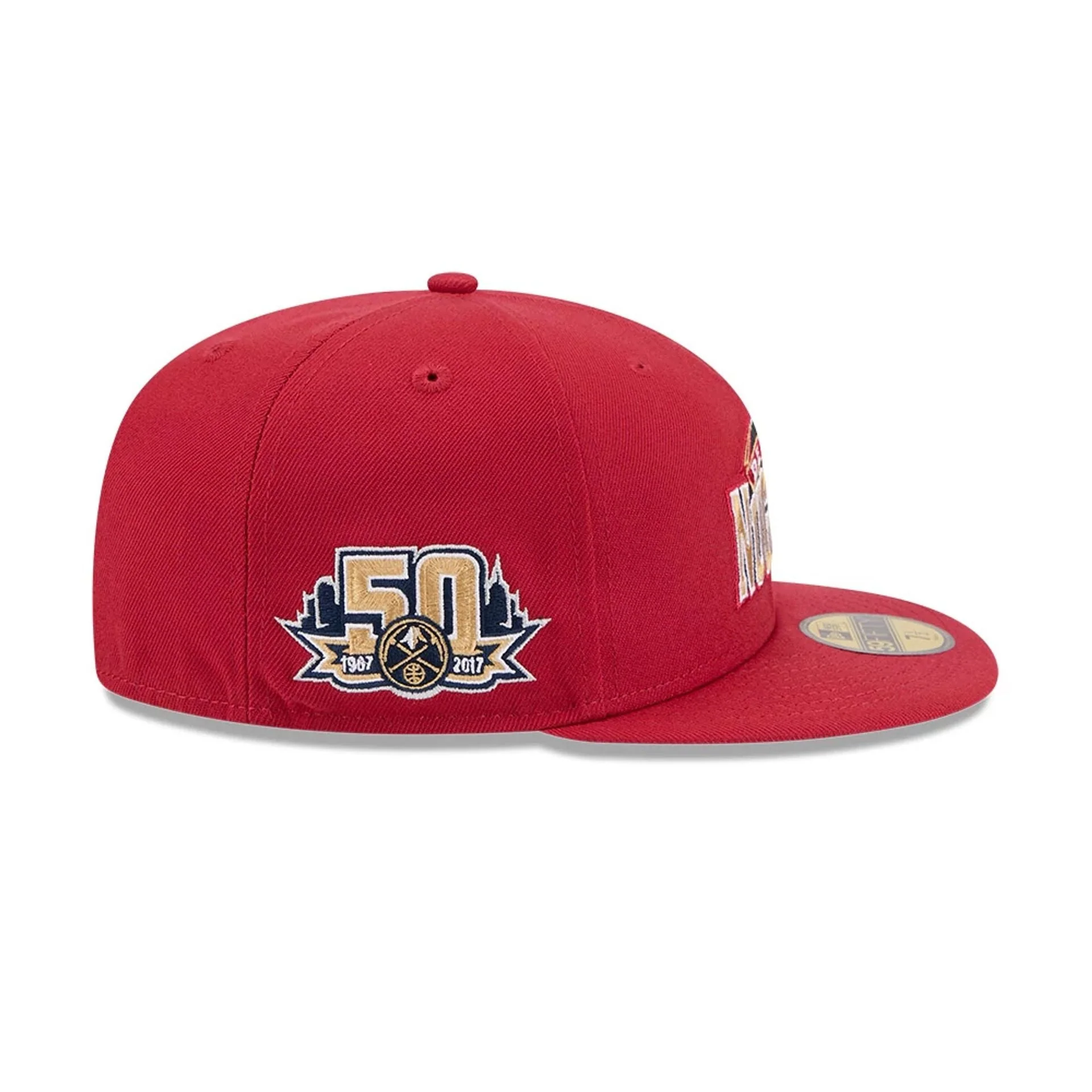 Denver Nuggets NBA Hardwood Classic Dark Red 59FIFTY Fitted Cap