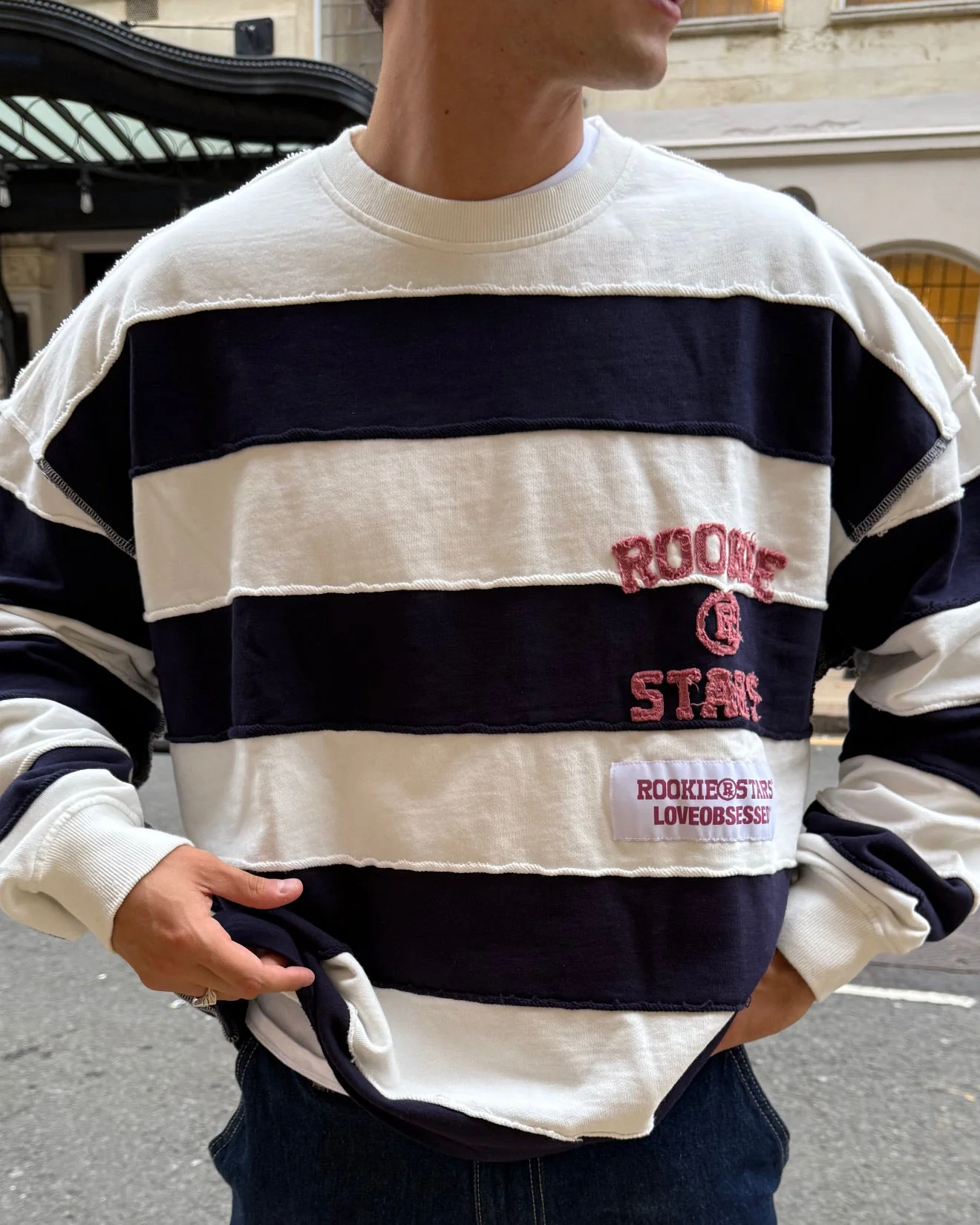 LES STRIPES CREWNECK