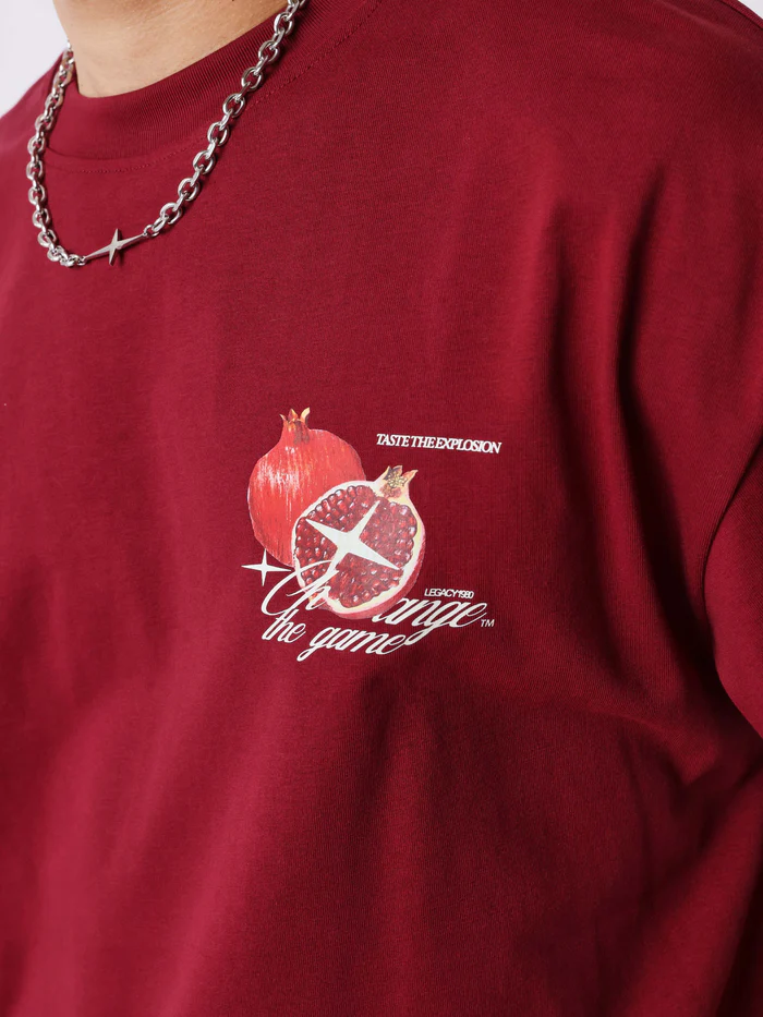 Pxp Camiseta Granadas Granate
