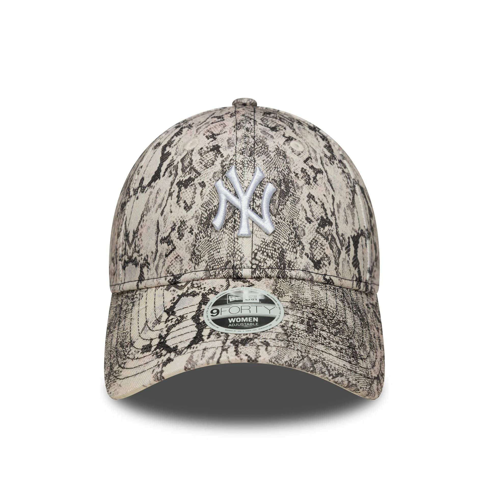 New era New York Yankees Womens MLB Snake Grey 9FORTY Adjustable Cap