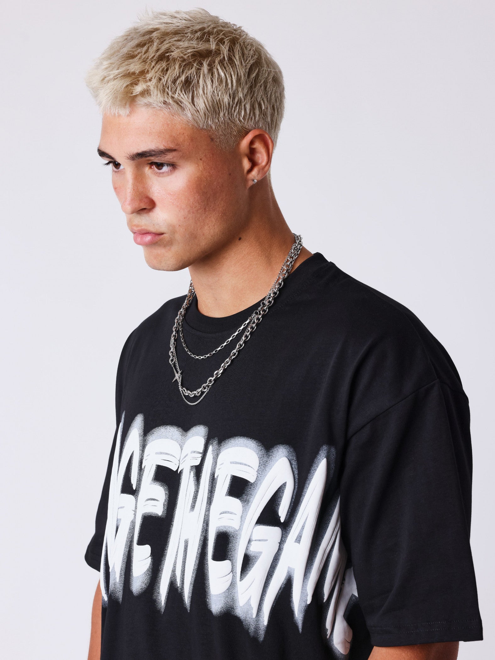PXP CAMISETA DE MANGA CORTA GRAFF NEGRA