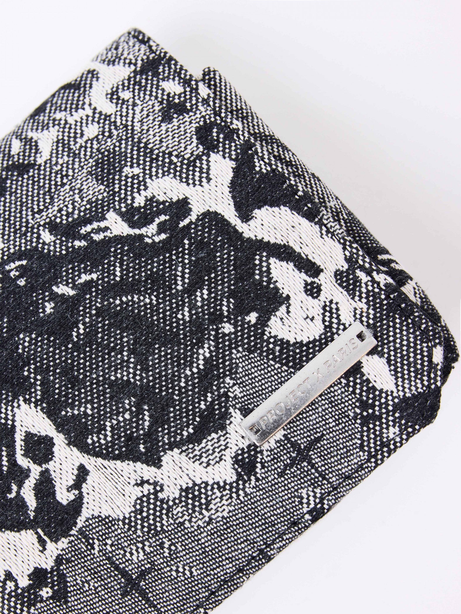 PXP BOLSO BANDOLERA CON MOTIVO ABSTRACTO NEGRO