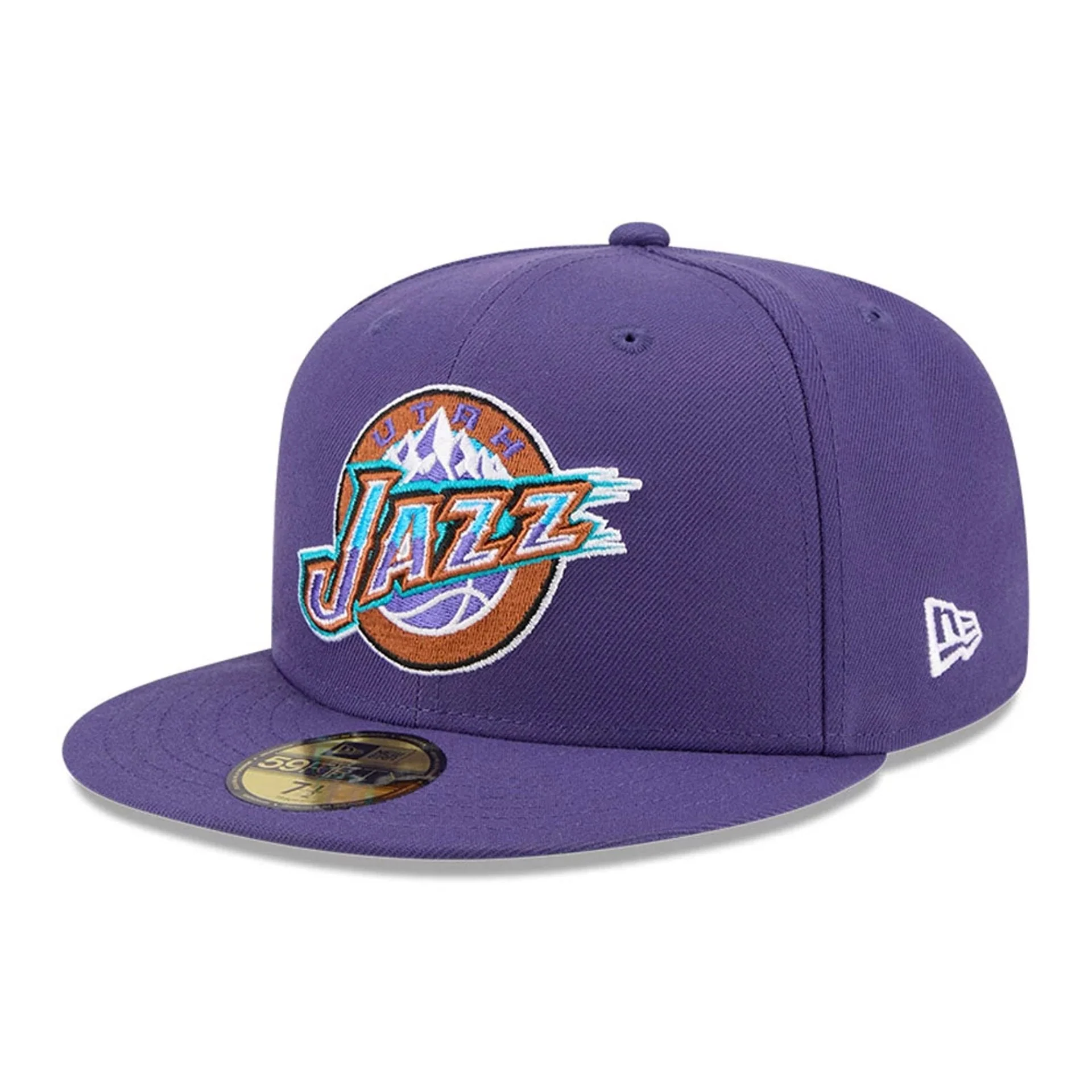 Utah Jazz NBA Hardwood Classic Dark Purple 59FIFTY Fitted Cap