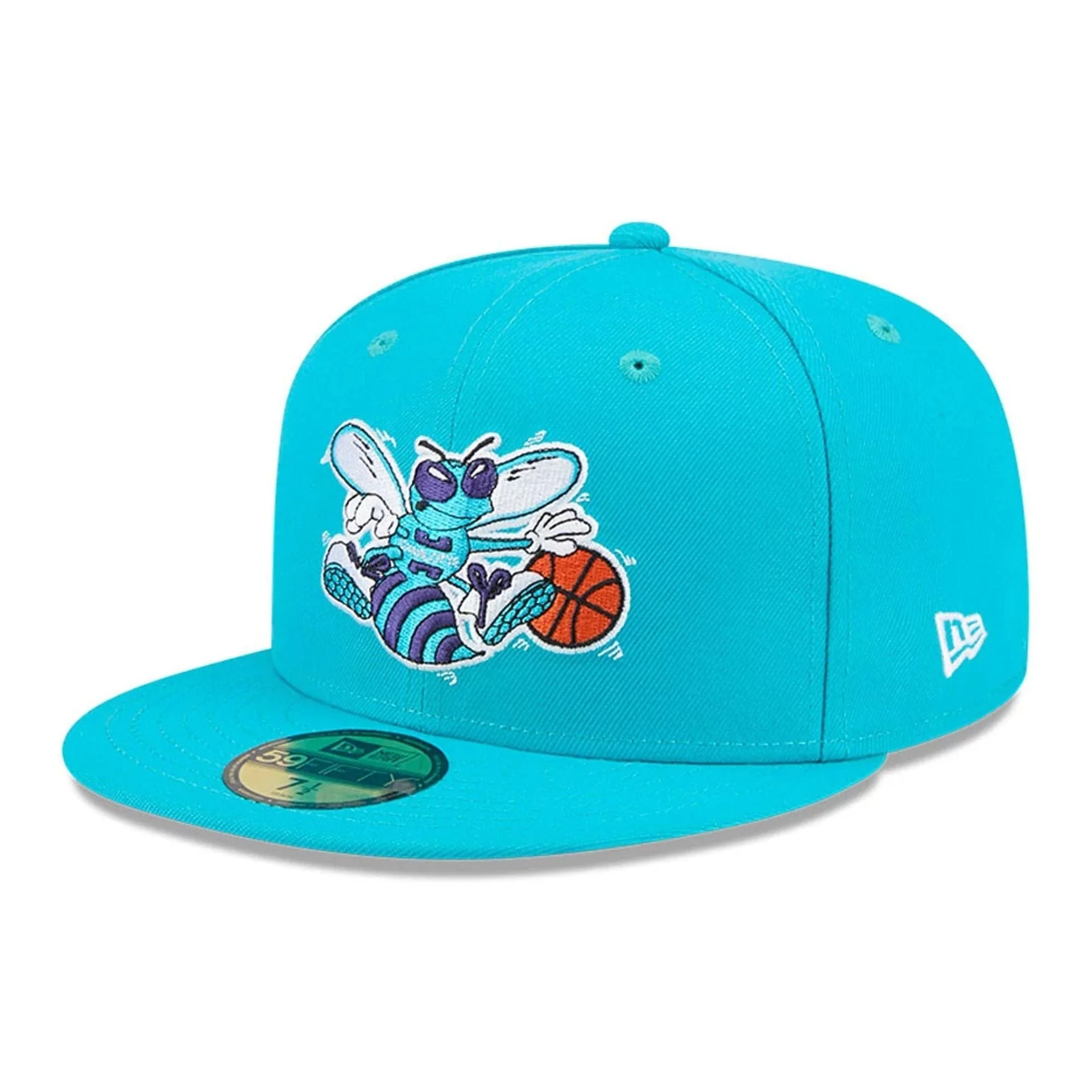 Charlotte Hornets NBA Hardwood Classic Turquoise 59FIFTY Fitted Cap