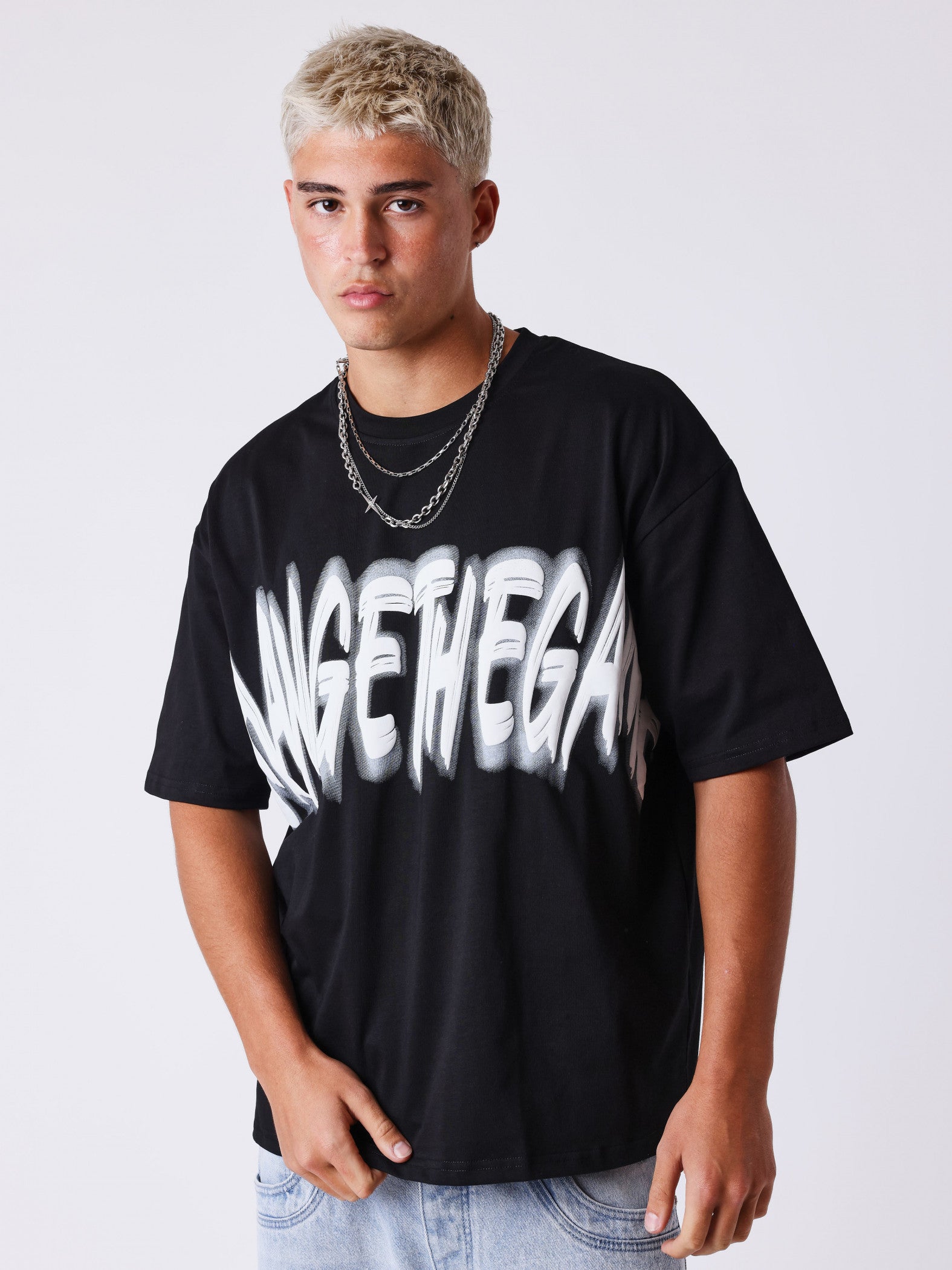 PXP CAMISETA DE MANGA CORTA GRAFF NEGRA